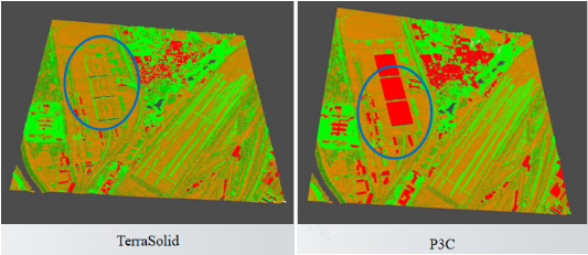 激光(guāng)點雲數據處理(lǐ)軟件P3C與其他(tā)軟件對(duì)比